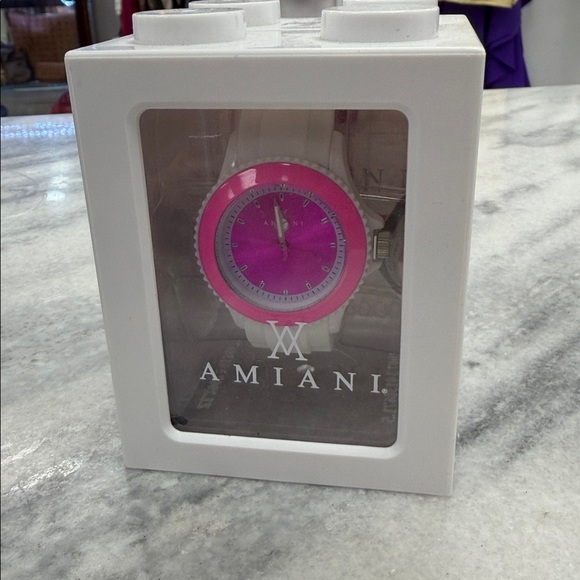 Amiani Accessories - Amiani Pink and White Watch NWT